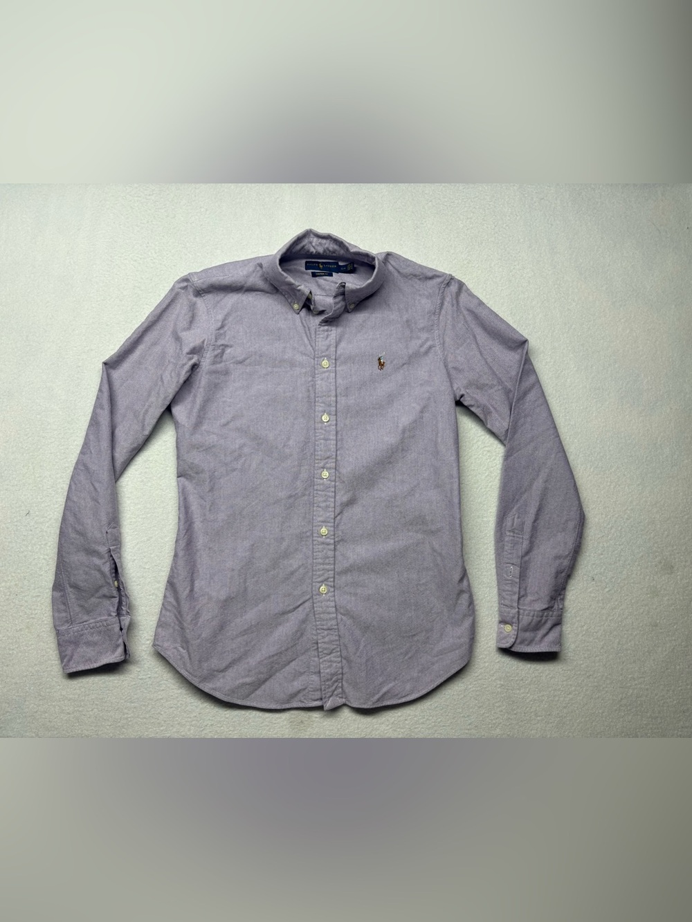 Ralph Lauren kids Small Blue Button-Down Cotton Dress Shirt